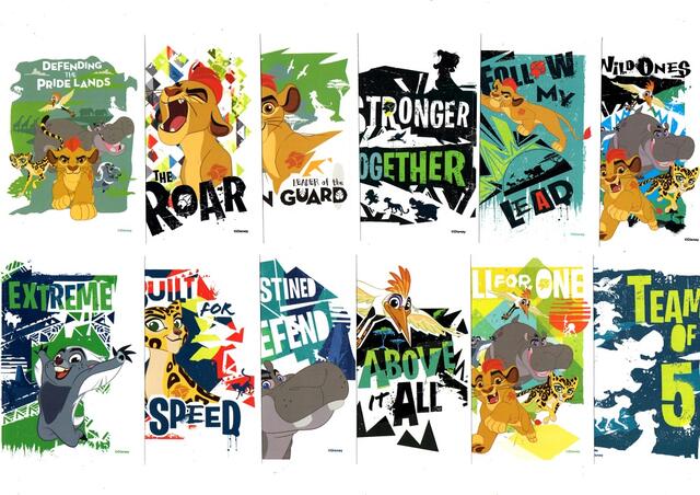 ☆USA直輸品　ライオンガードステッカー12枚セット【送料無料】☆