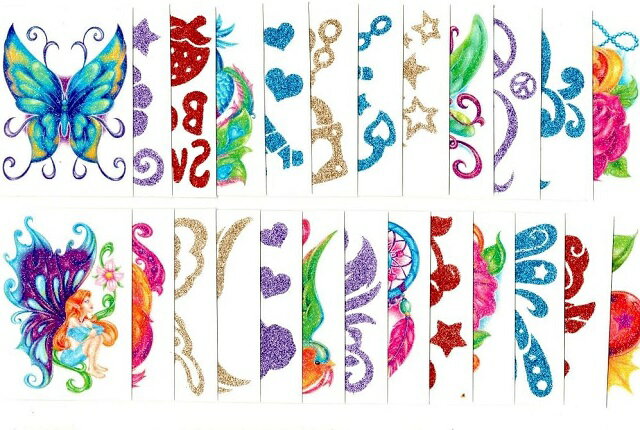 ◇台紙サイズ：8.9cm×6.3cm ◇25枚アソートセット ◇送付方法：クリックポスト便 ※タトゥステッカーの使用方法：表面のセロファンを剥がし、腕など貼りたい箇所にステッカーの表面を 貼り付け面に置いて、上から濡らし布で押しながら湿らせます。 完全にステッカーが染みたらゆっくりと台紙を剥がせば出来上がり!!