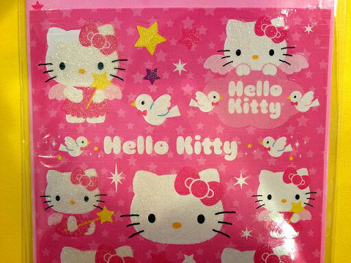 ☆USA直輸入品 ハローキティグリッターステッカー☆