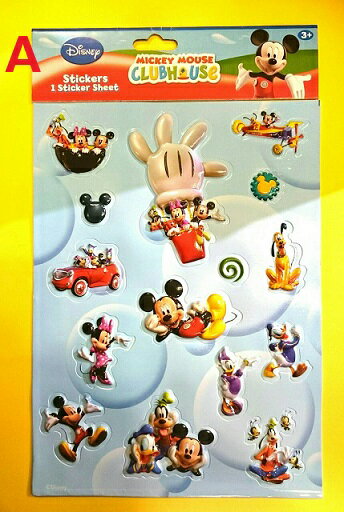 ☆USA直輸入品 ディズニーキャラクター 立体ステッカー☆