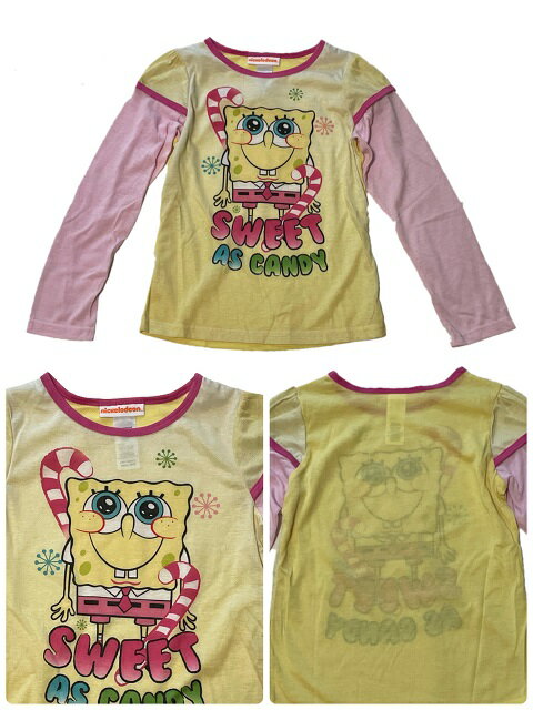 ☆USA直輸入品 スポンジボブGIRL'Sパジャマ上下セット☆ 2