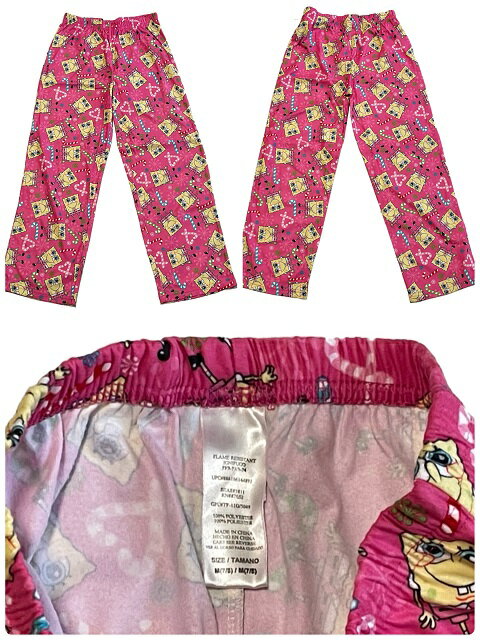 ☆USA直輸入品 スポンジボブGIRL'Sパジャマ上下セット☆ 3