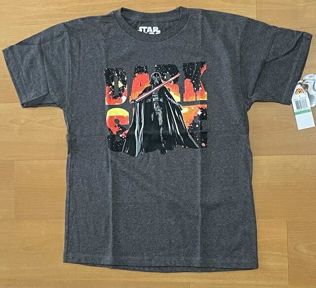 Rakuten - ☆USA直輸入品 スターウォーズ BOY'S Lサイズ ダース・ベイダー Tシャツ チャコールグレー STAR WARS 子供服 半袖 綿混【送料無料】☆