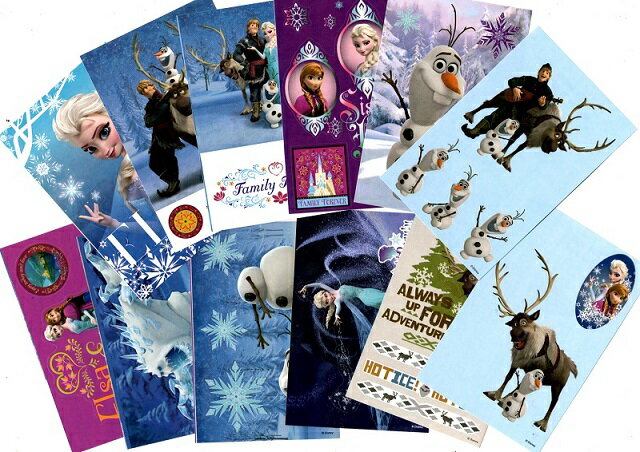 ☆USA直輸入品　アナと雪の女王ステッカー12枚セット【送料無料】☆