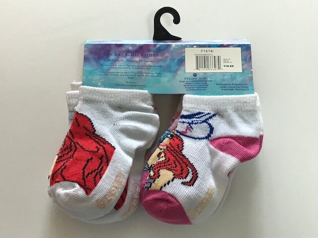 ☆USA直輸入品 リトルマーメイドKIDS靴下　6足セット【在庫処分50％OFF】☆ 2