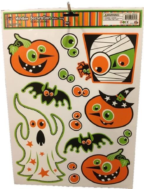 ☆USA直輸入品 Good Old Values Window Decoration Static Cling 15 窓に貼れる ハロウィン ステッカー シール [並行輸入品]【送料無料】☆