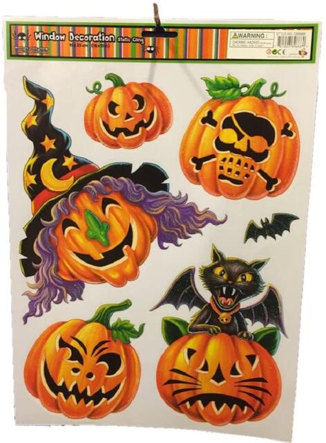 ☆USA直輸入品 Good Old Values Window Decoration Static Cling 09 窓に貼れる ハロウィン ステッカー シール [並行輸入品]【送料無料】☆