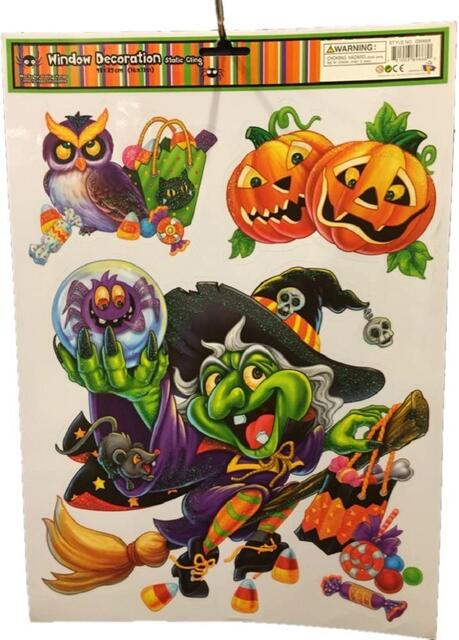 ☆USA直輸入品 Good Old Values Window Decoration Static Cling 05 窓に貼れる ハロウィン ステッカー シール [並行輸入品]【送料無料】☆