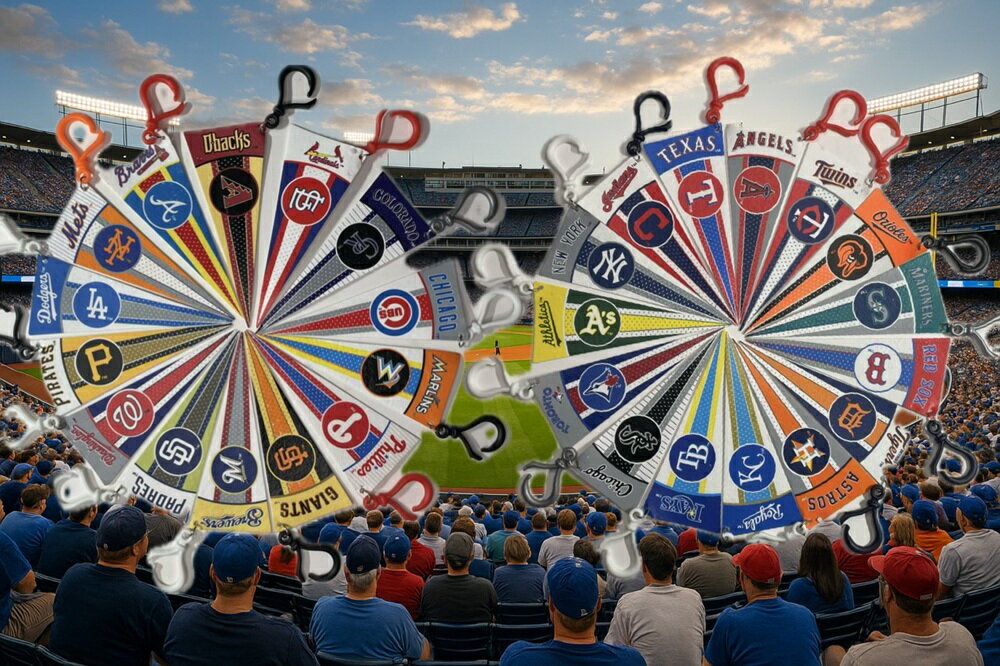 Rakuten - ☆USA直輸入品 MLB公式アクセサリー ペナント型キーホルダー 全24球団対応 野球ファン必携グッズ【送料無料】☆