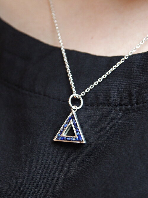 ＜受注オーダー商品＞Garden of Eden | ガーデンオブエデン // SILVER TRIANGLE NECKLACE ＜シルバーネックレス＞