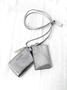 PATRICK STEPHAN | パトリックステファン // Leather wallet & card case 'empty-handed' / oil tanned ネックウォレット" #183AWA06 ＜財布／カードケース＞ - SCRATCH SILVER