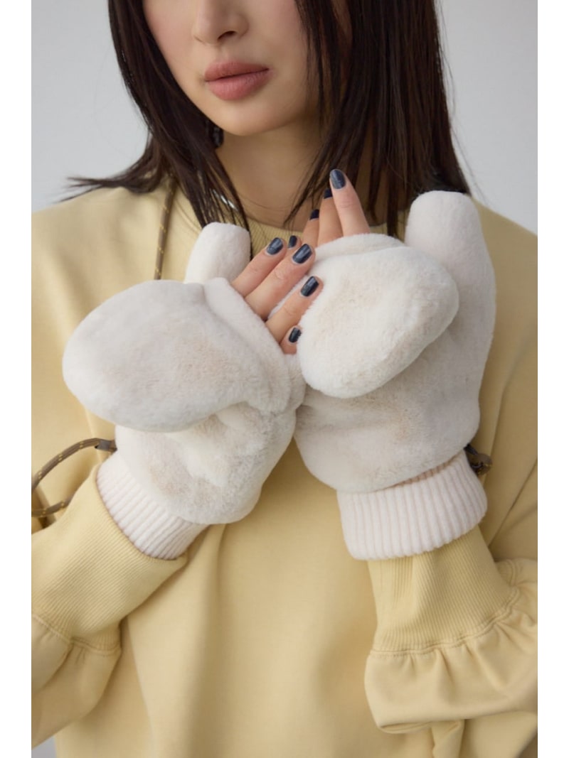 Rakuten - 【SALE／30%OFF】配色ストラップ2WAYフェイクファーミトン AZUL BY MOUSSY アズールバイマウジー ファッション雑貨 その他のファッション雑貨 グリーン グレー【RBA_E】[Rakuten Fashion]