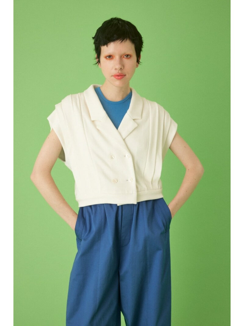 【SALE／50%OFF】Collar cut tops HeRIN.CYE ヘリンドットサイ トップス カットソー・Tシャツ ブラック ホワイト【RBA_E】【送料無料】[Rakuten Fashion](4.0)