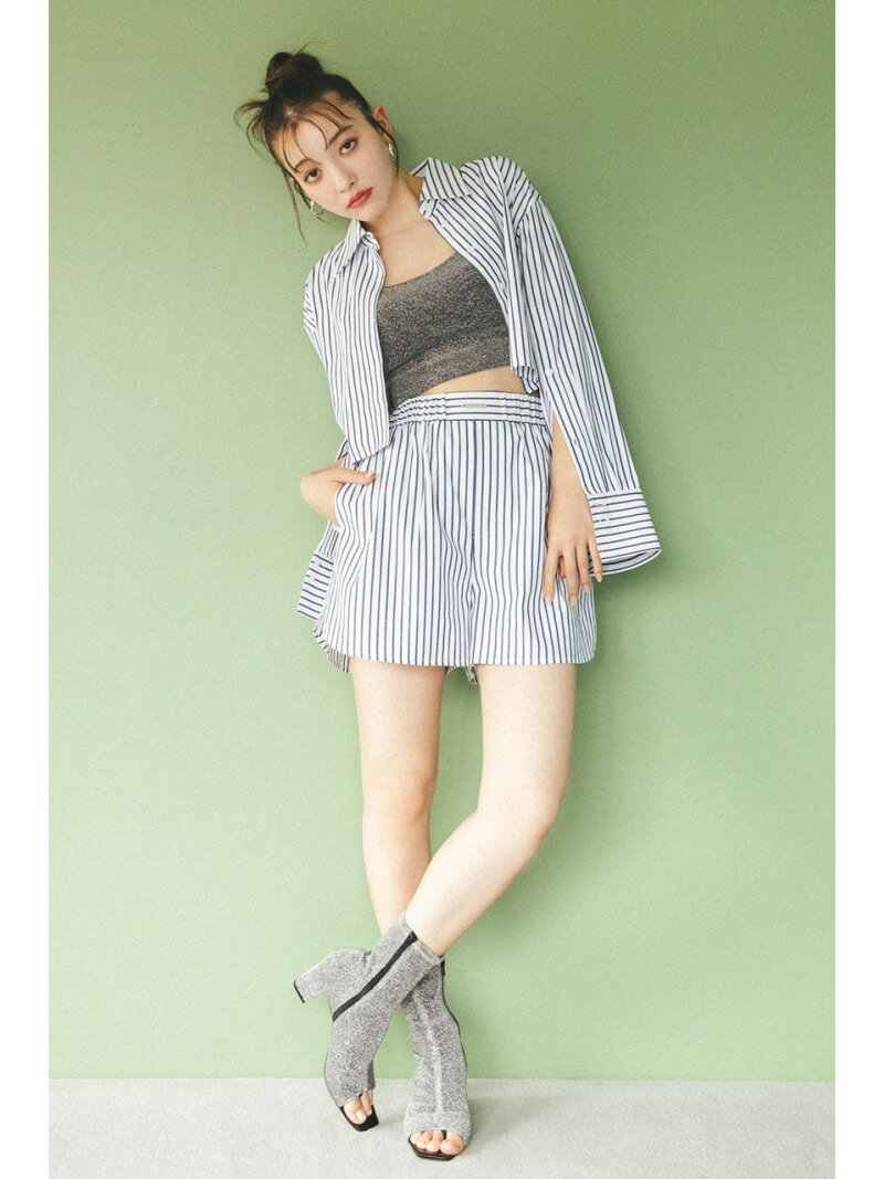 【SALE／20%OFF】サイドスリットJ/W S-PT rienda リエンダ パンツ その他のパンツ ホワイト ブルー ブラック【RBA_E】【送料無料】[Rakuten Fashion]