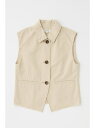 【SALE/50%OFF】SINGLE COLLAR タックベスト MOUSSY マウジー トップス ベスト・ジレ ベージュ【RBA_E】【送料無料】[Raku...