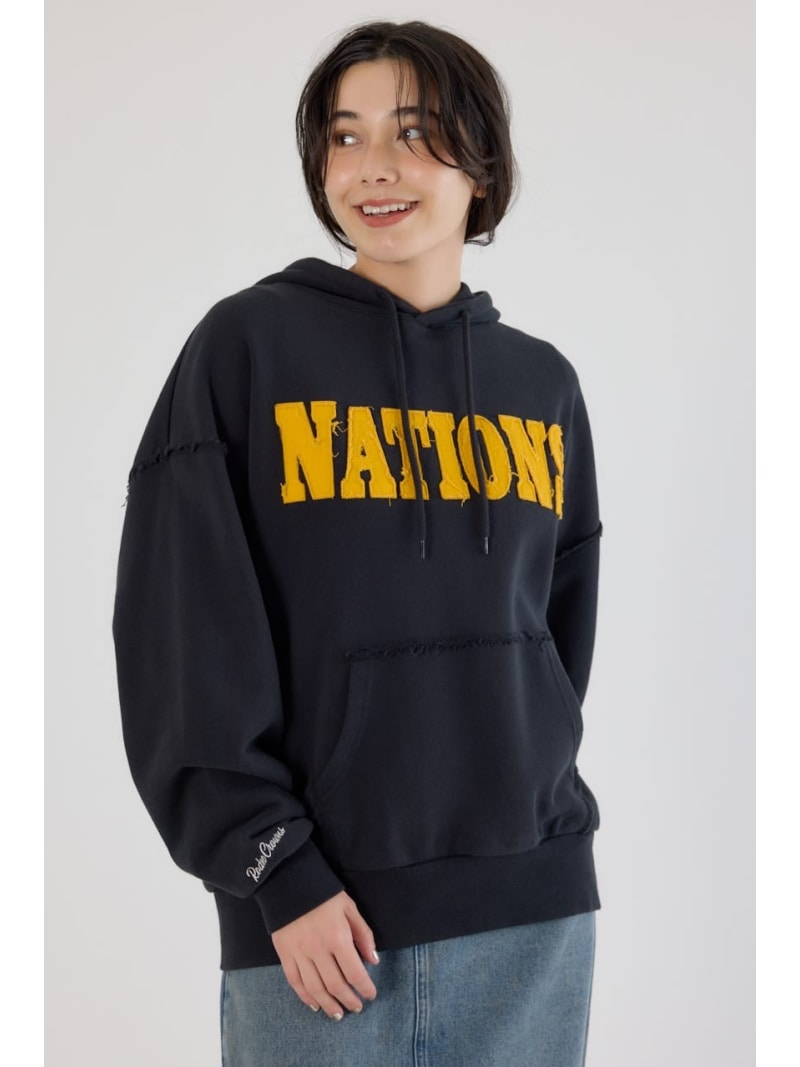 Rakuten - 【SALE／20%OFF】NATIONSパーカー RODEO CROWNS WIDE BOWL ロデオクラウンズワイドボウル トップス スウェット・トレーナー ブラック ブラウン グレー【RBA_E】【送料無料】[Rakuten Fashion]