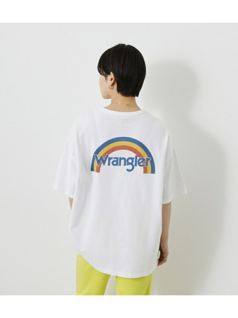 ロデオクラウンズ トップス レディース 【SALE／20%OFF】Wrangler Big Tシャツ RODEO CROWNS WIDE BOWL ロデオクラウンズワイドボウル トップス カットソー・Tシャツ ホワイト ブラック【RBA_E】[Rakuten Fashion]