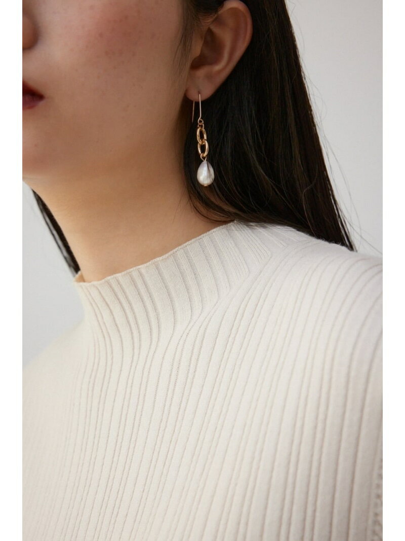 パール*メタルボールアシンメトリーピアス AZUL BY MOUSSY アズールバイマウジー アクセサリー・腕時計 その他のアクセサリー・腕時計 ブラック ゴールド[Rakuten Fashion]