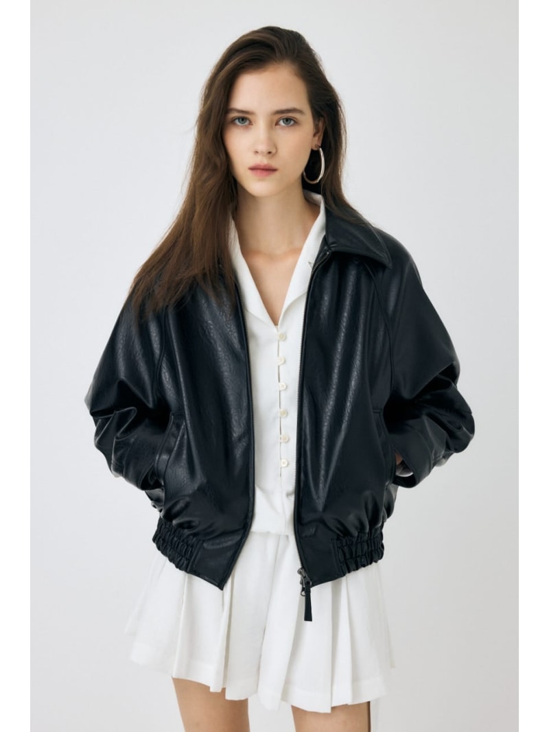 F/LEATHER GATHER ブルゾン MOUSSY マウジ