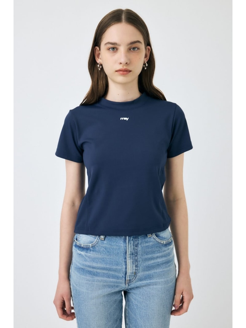 【SALE／50%OFF】BASIC タイニー TEE MOUSSY マウジー トップス カットソー・Tシャツ ホワイト ブラック ネイビー【RBA_E】[Rakuten Fashion]