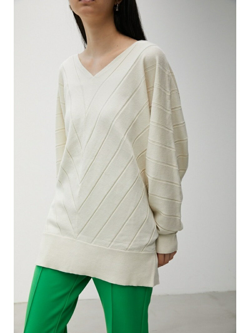 【SALE／50%OFF】EVOLVED BIAS TOPS AZUL by moussy アズールバイマウジー トップス ニット ホワイト ブラック グリーン グレー【RBA_E】[Rakuten Fashion]のサムネイル