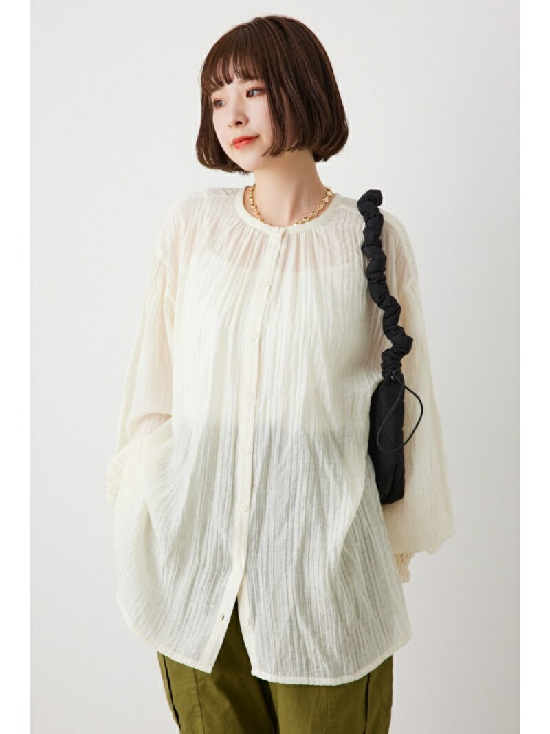 【SALE／50%OFF】2WAY ルーズブラウス RODEO CROWNS WIDE BOWL ロデオクラウンズワイドボウル トップス シャツ・ブラウス グレー ベージュ ホワイト【RBA_E】[Rakuten Fashion]