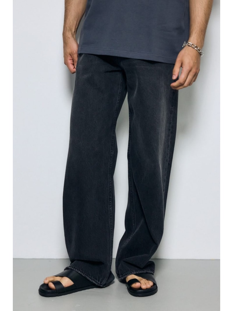 Rakuten - AZUL DENIM ワイド AZUL BY MOUSSY アズールバイマウジー パンツ ジーンズ・デニムパンツ ブラック【送料無料】[Rakuten Fashion]