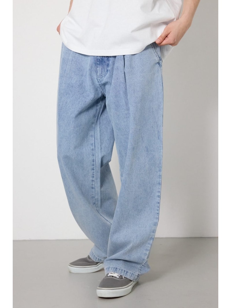 樂天商城 - Coolist Denim ワイドパンツ RODEO CROWNS WIDE BOWL ロデオクラウンズワイドボウル パンツ ジーンズ・デニムパンツ グレー ネイビー【送料無料】[Rakuten Fashion]