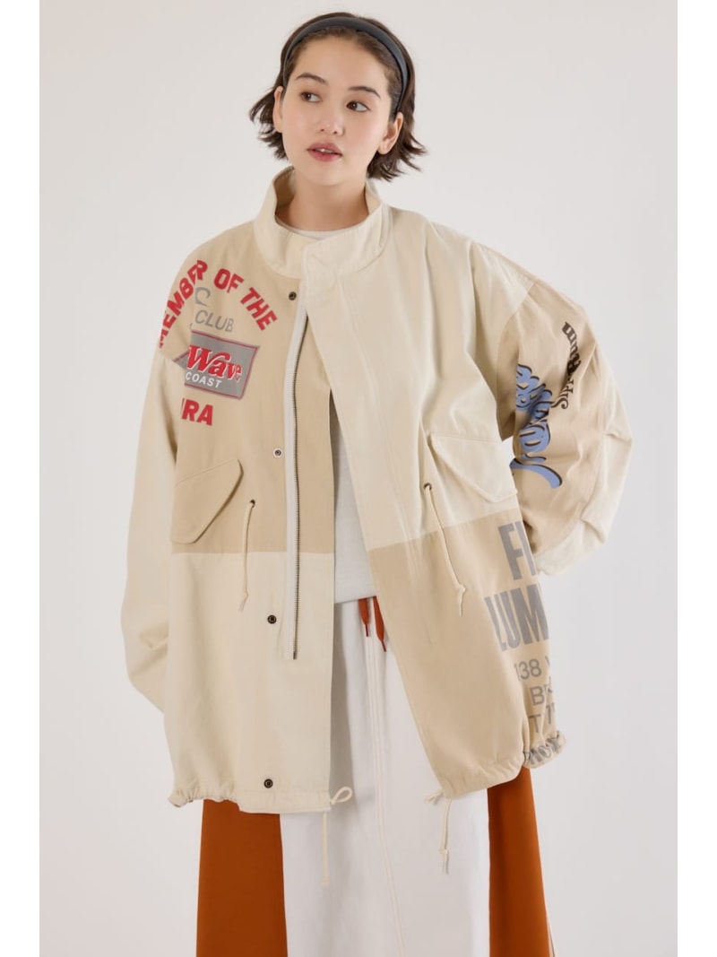 Rakuten - 【SALE／20%OFF】【UNISEX】カスタムリメイクモッズコート RODEO CROWNS WIDE BOWL ロデオクラウンズワイドボウル ジャケット・アウター その他のジャケット・アウター カーキグリーン ブラック ホワイト【RBA_E】【送料無料】[Rakuten Fashion]