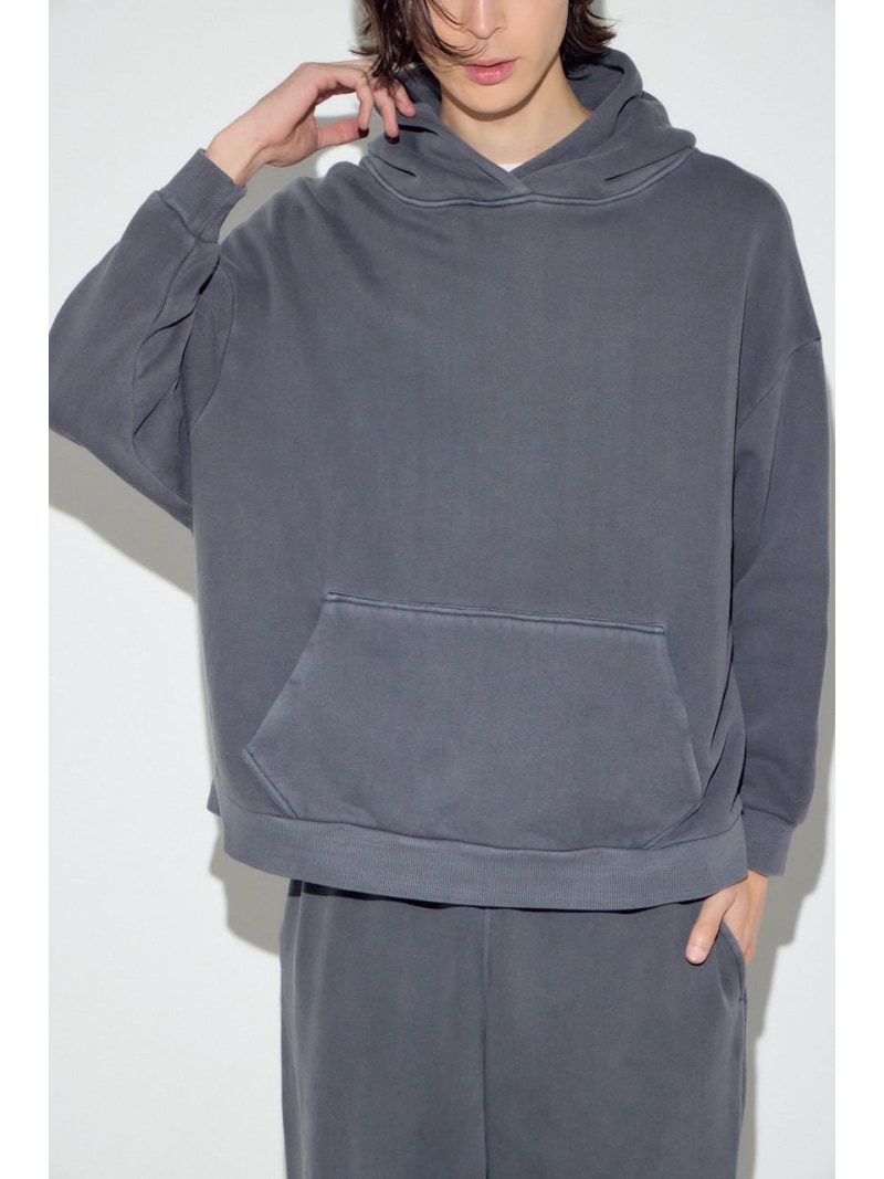 樂天商城 - 【SALE／50%OFF】裏起毛ワイドフーディー AZUL BY MOUSSY アズールバイマウジー トップス スウェット・トレーナー ブラック ベージュ【RBA_E】【送料無料】[Rakuten Fashion]
