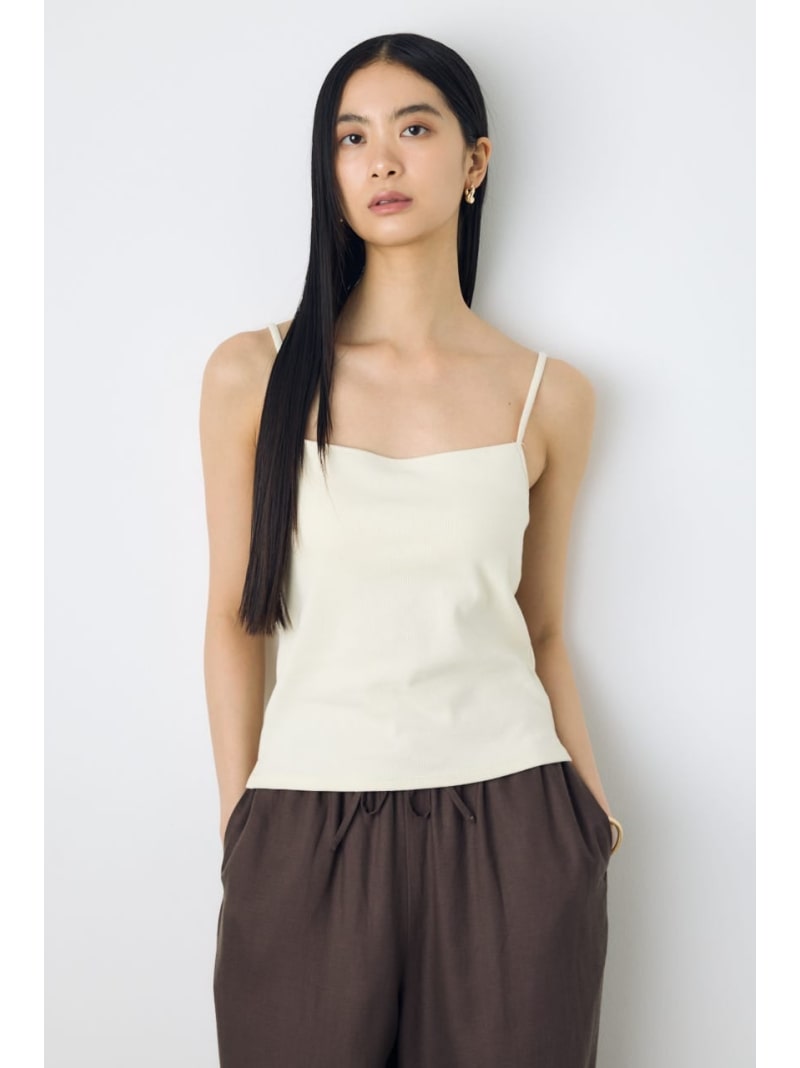 【SALE／40%OFF】カップ付リブキャミソール AZUL BY MOUSSY アズールバイマウジー トップス キャミソール ブラック【RBA_E】[Rakuten Fashion]