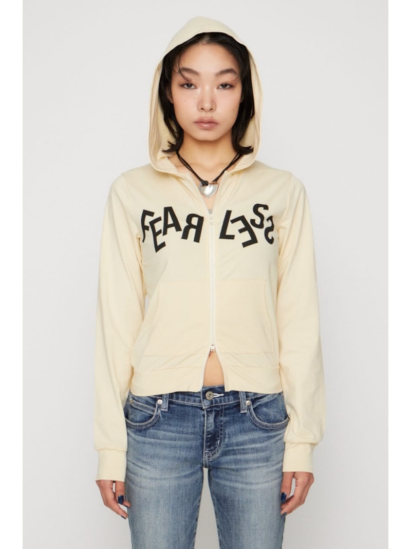LETTERING PRINT LIGHT パーカー LAGUA GEM ラグア ジェム トップス スウェット・トレーナー イエロー グレー