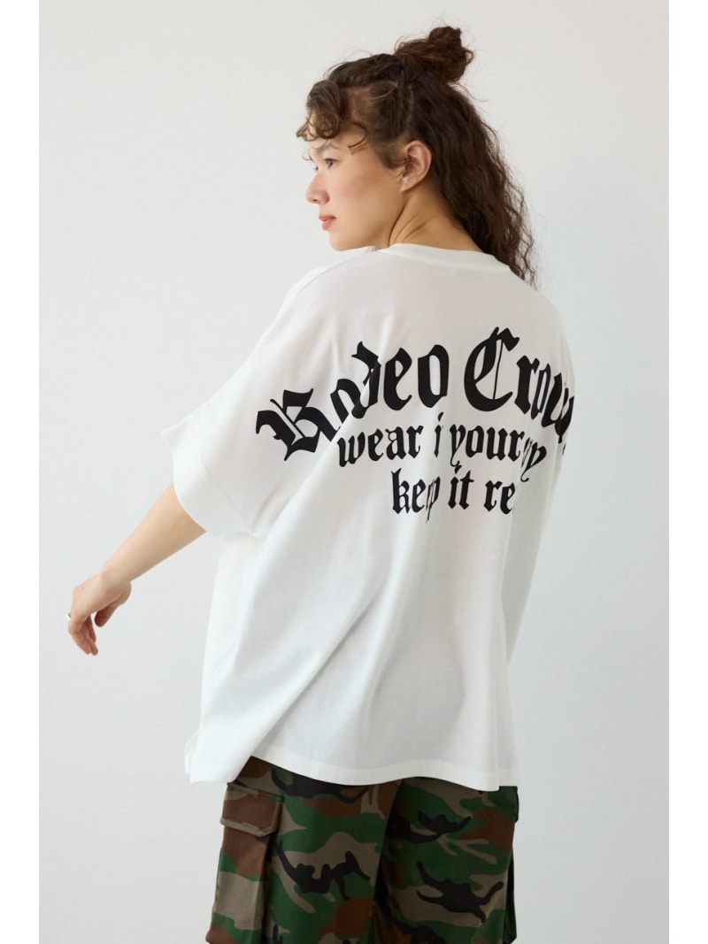 【SALE／40%OFF】OE LOGO ドルマントップス RODEO CROWNS WIDE BOWL ロデオクラウンズワイドボウル トップス カットソー・Tシャツ ピンク カーキグリーン ホワイト ブラック【RBA_E】[Rakuten Fashion]