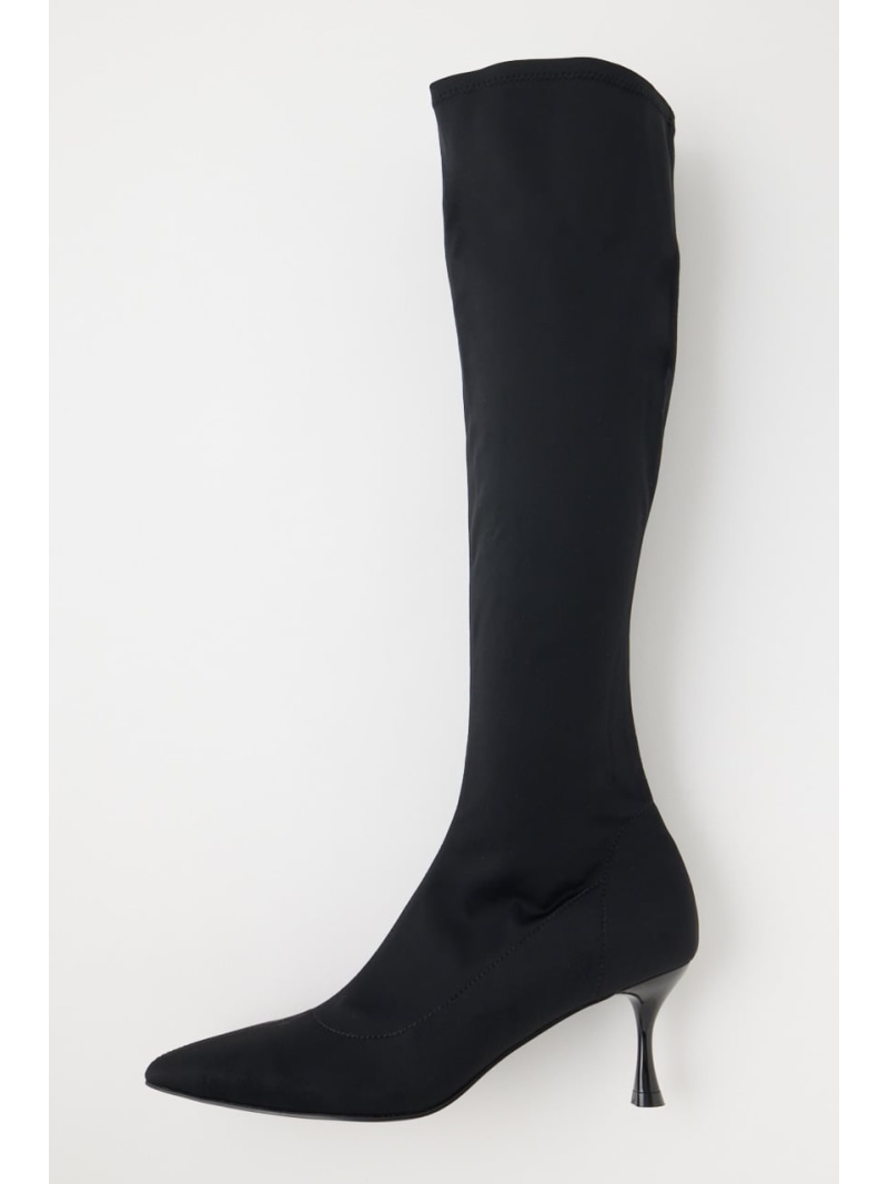 マウジー ブーツ レディース 【SALE／50%OFF】STRETCH SOCKS ロングブーツ MOUSSY マウジー シューズ・靴 ブーツ ブラック カーキ【RBA_E】【送料無料】[Rakuten Fashion]