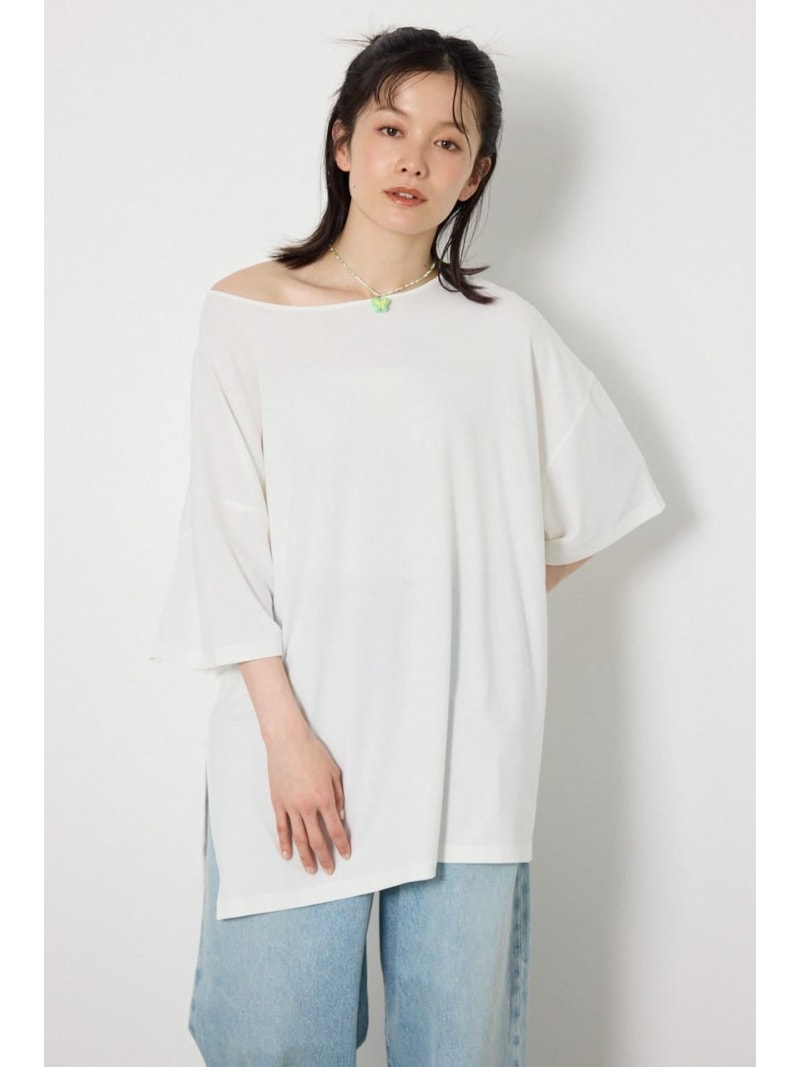 樂天商城 - T/Fワンショルダールーズトップス RODEO CROWNS WIDE BOWL ロデオクラウンズワイドボウル トップス カットソー・Tシャツ グリーン ブラック ホワイト[Rakuten Fashion]