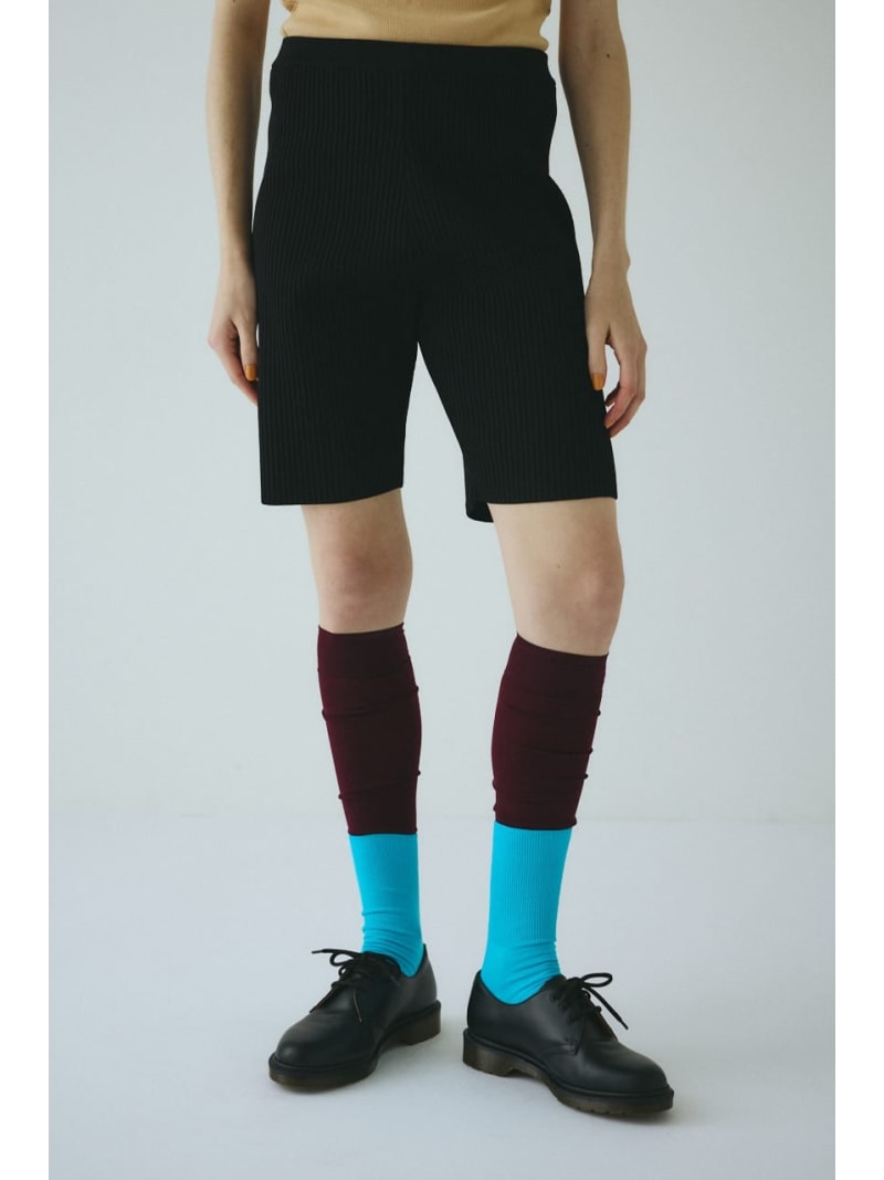 Rakuten - 【SALE／20%OFF】Knit half pants HeRIN.CYE ヘリンドットサイ パンツ その他のパンツ ブラック レッド ベージュ【RBA_E】【送料無料】[Rakuten Fashion]