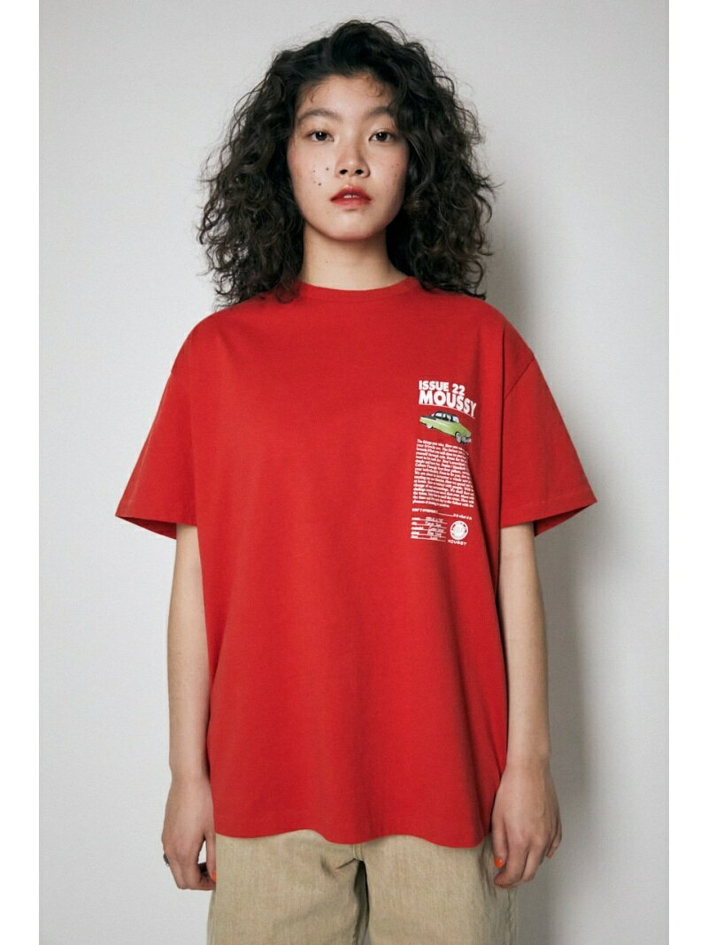 【SALE／30%OFF】ISSUE 22 Tシャツ MOUSSY マウジー トップス カットソー・Tシャツ レッド ホワイト ブラック【RBA_E】[Rakuten Fashion]