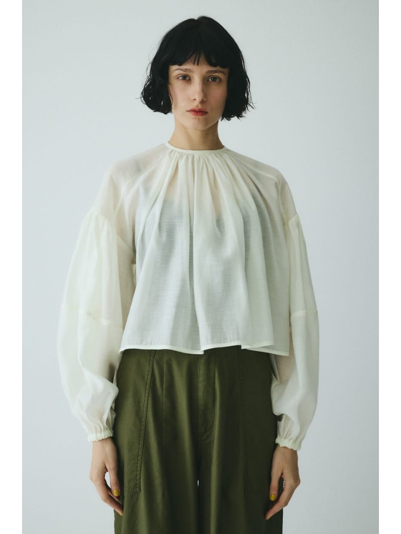 Rakuten - Volume sleeve blouse HeRIN.CYE ヘリンドットサイ トップス シャツ・ブラウス ホワイト ピンク ブラック【送料無料】[Rakuten Fashion]