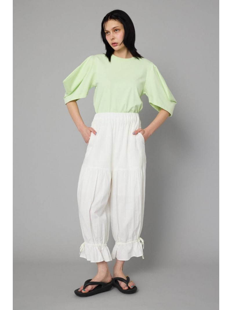 Rakuten - 【SALE／30%OFF】Double gauze pants HeRIN.CYE ヘリンドットサイ パンツ その他のパンツ ベージュ ブラック ホワイト【RBA_E】【送料無料】[Rakuten Fashion]