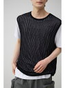 【SALE/50%OFF】クロシェニットベスト AZUL BY MOUSSY アズールバイマウジー トップス ニット グレー ブラック【RBA_E】[Rakut...