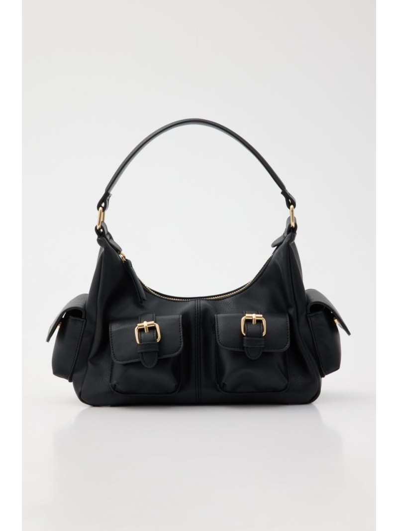 MANY POCKET HOBO バッグ MOUSSY マウジー バッグ その他のバッグ ブラック グリーン ブラウン【送料無料】[Rakuten Fashion]