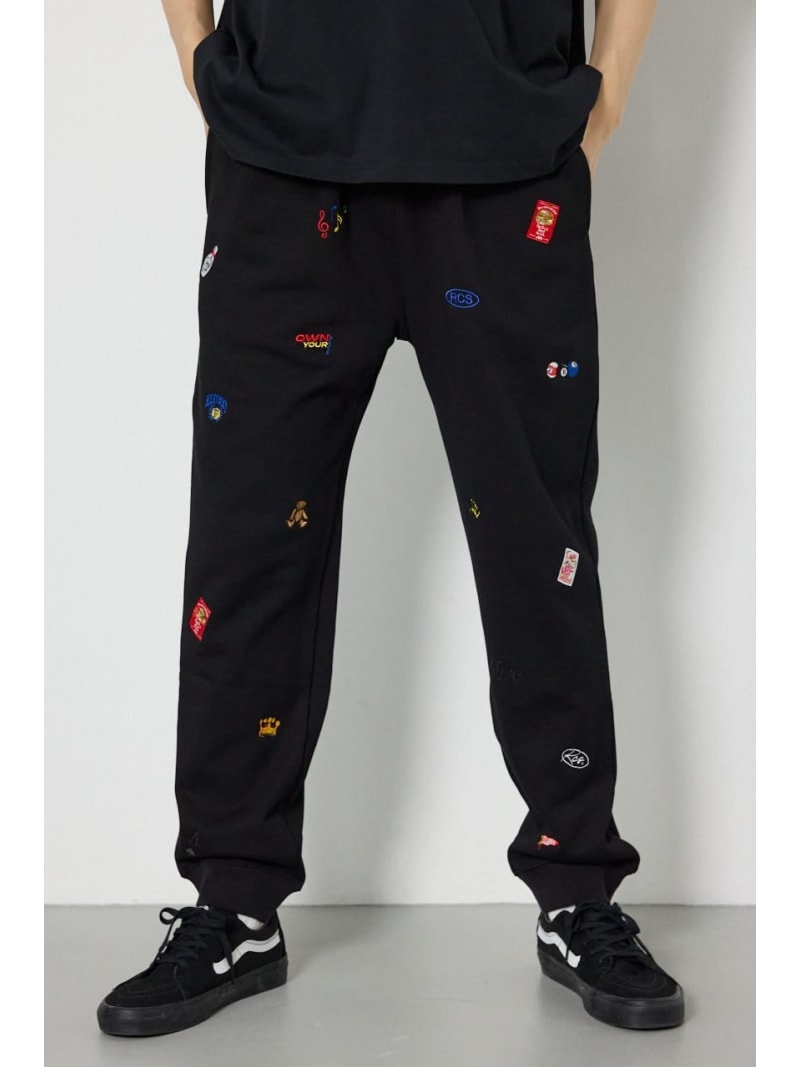 樂天商城 - Dotted スウェットパンツ RODEO CROWNS WIDE BOWL ロデオクラウンズワイドボウル パンツ その他のパンツ ネイビー グレー ブラック【送料無料】[Rakuten Fashion]