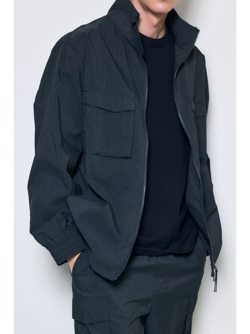 トライファンクションスタンドカラーブルゾン AZUL BY MOUSSY アズールバイマウジー ジャケット・アウター その他のジャケット・アウター ブラック グレー【送料無料】[Rakuten Fashion]