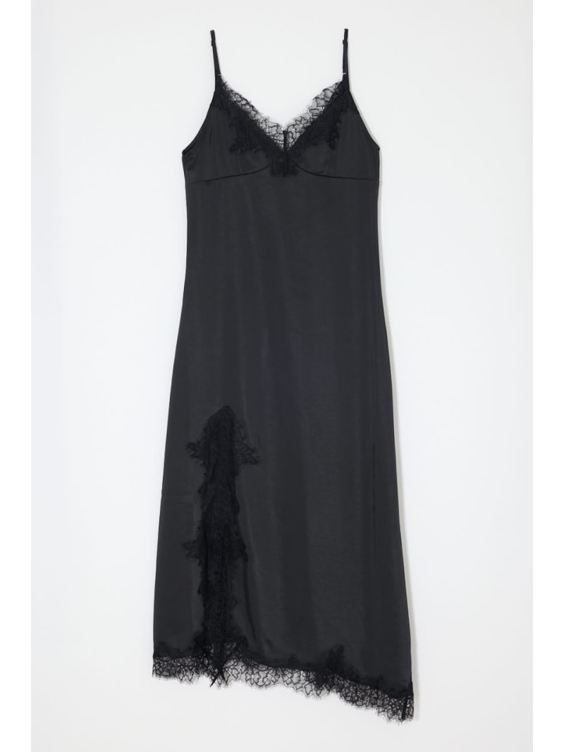 Rakuten - LACE SATIN SLIP ドレス MOUSSY マウジー ワンピース・ドレス ワンピース ブラウン ブラック【送料無料】[Rakuten Fashion]