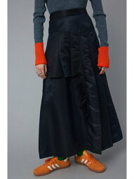 Nylon maxi skirt HeRIN.CYE ヘリンドットサイ スカート ロング・マキシスカート ブラック【送料無料】[Rakuten Fashion]