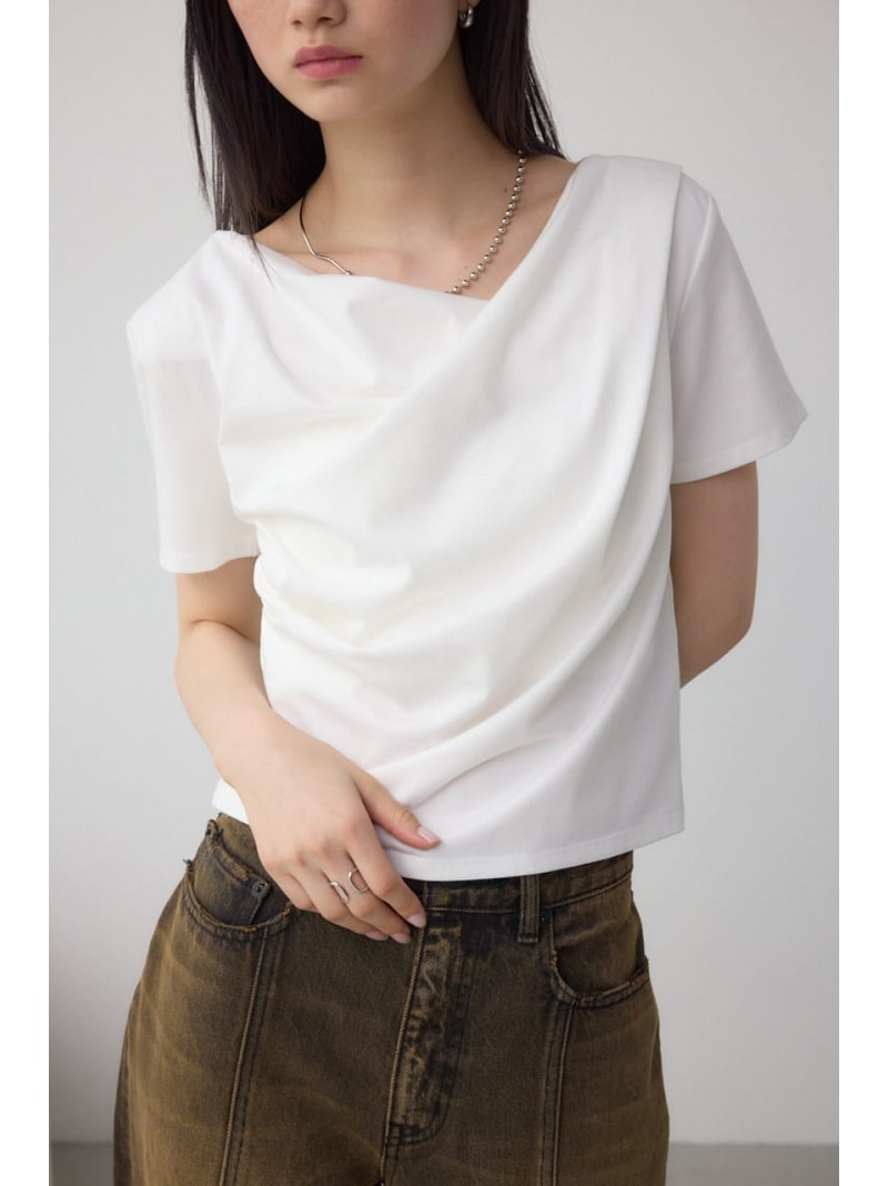 【SALE／50%OFF】2WAYドレープスムース