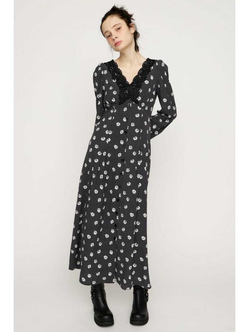 樂天商城 - DOT GARDEN RETRO ドレス SLY スライ ワンピース・ドレス ワンピース レッド ブラック ネイビー【送料無料】[Rakuten Fashion]
