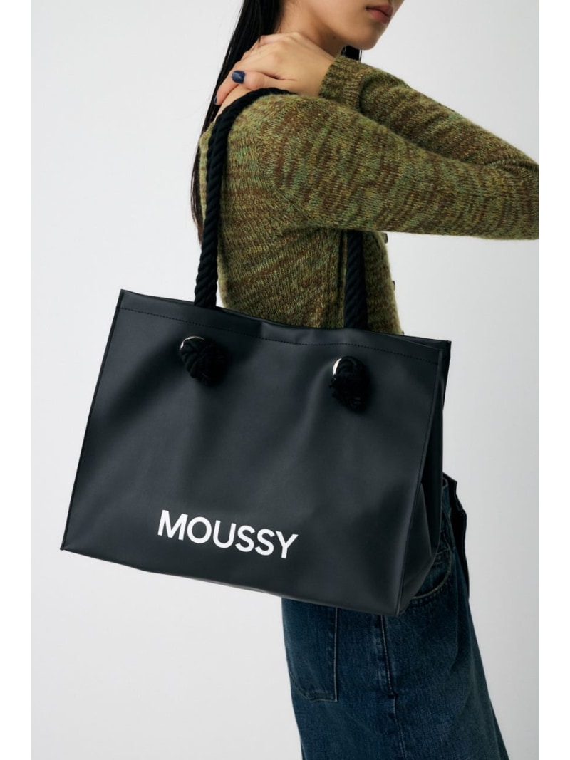 【新生活/大容量】MOUSSY SOUVENIR フェイクレザーバッグ MOUSSY マウジー バッグ その他のバッグ ブラック Rakuten Fashion