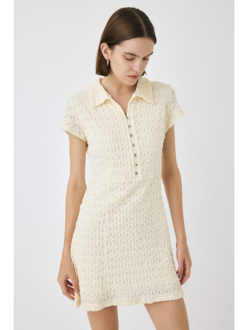 MERMAID LACE MINI ドレス MOUSSY マウジー ワンピース・ドレス ワンピース ネイビー ブラック【送料無料】[Rakuten Fashion]のサムネイル