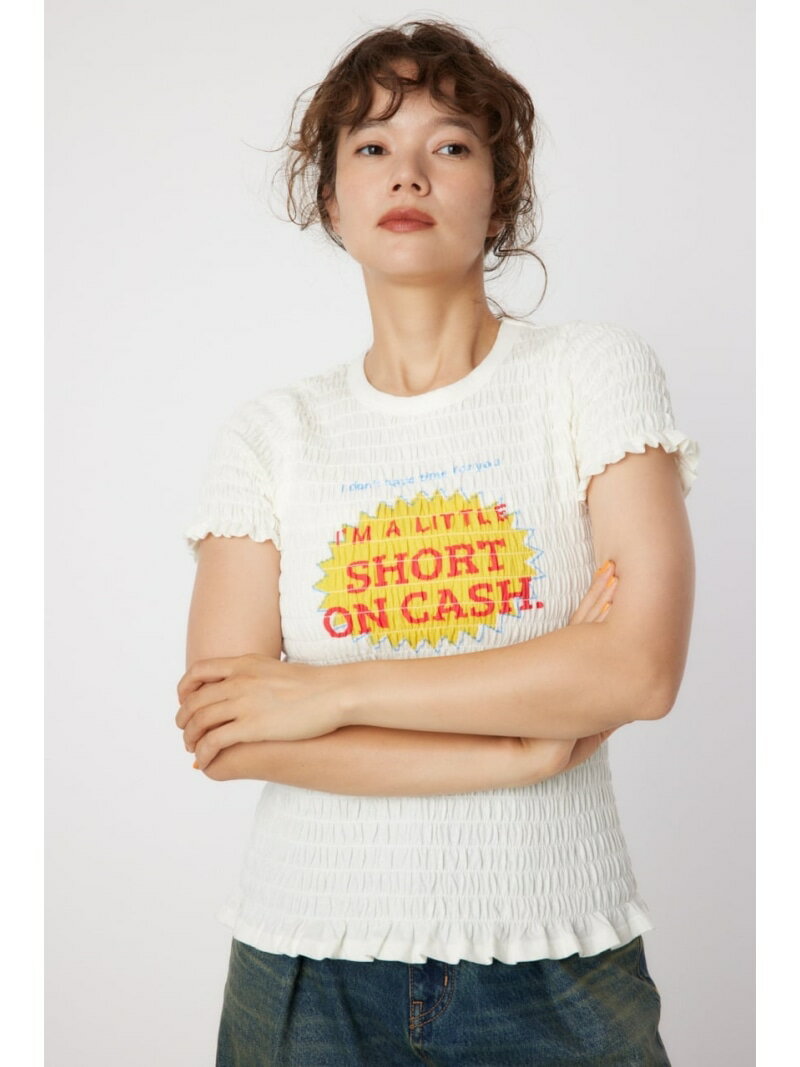 樂天商城 - 【SALE／50%OFF】シャーリングアソートTシャツ RODEO CROWNS WIDE BOWL ロデオクラウンズワイドボウル トップス カットソー・Tシャツ ホワイト【RBA_E】[Rakuten Fashion]